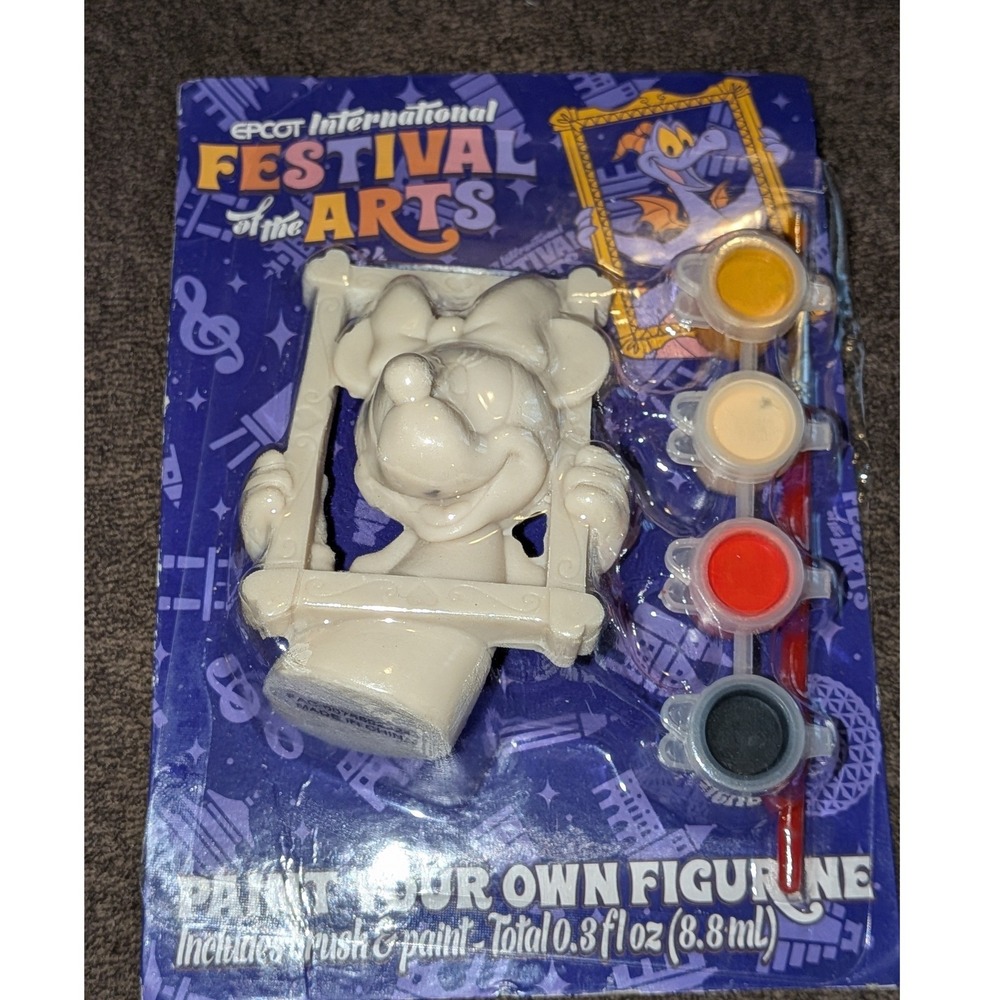 Disney Epcot Festival of the‎ Arts 2024 Minnie Mouse Paint Your Own Figurine New